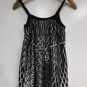 Secret Charm Girls Dress  black & white